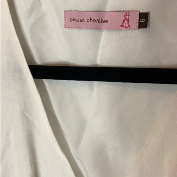 2/$20 Sweet Chemise white black embroidered dress - Picture 3 of 4